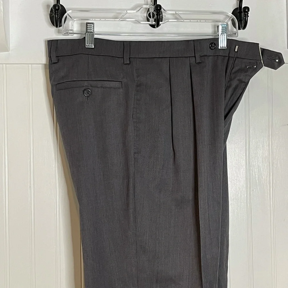 Vintage Chaps‎ Comfort Stretch trousers dress pants sz 33 x 30 100% wool